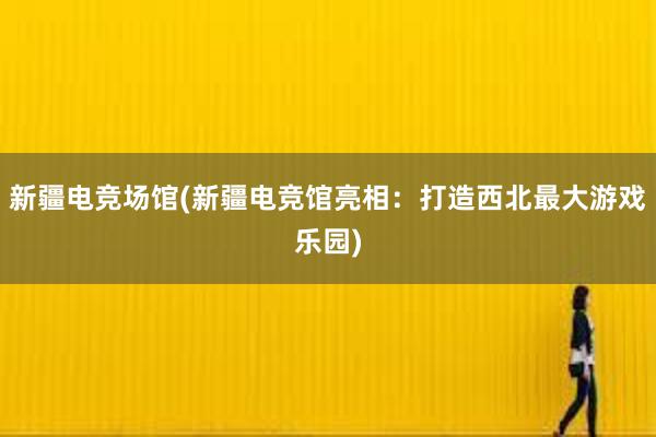 新疆电竞场馆(新疆电竞馆亮相：打造西北最大游戏乐园)