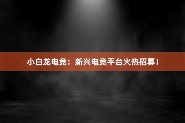 小白龙电竞：新兴电竞平台火热招募！