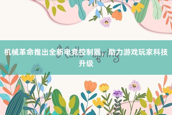 机械革命推出全新电竞控制器，助力游戏玩家科技升级